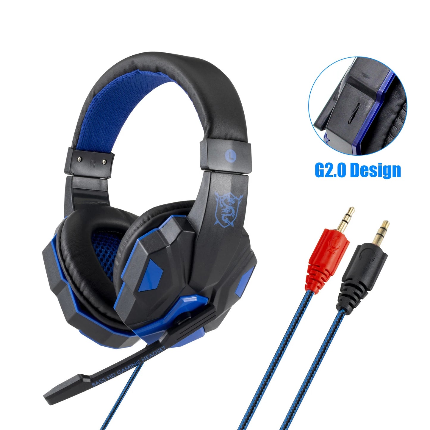 Professional Led Light Wired Gaming Headphones