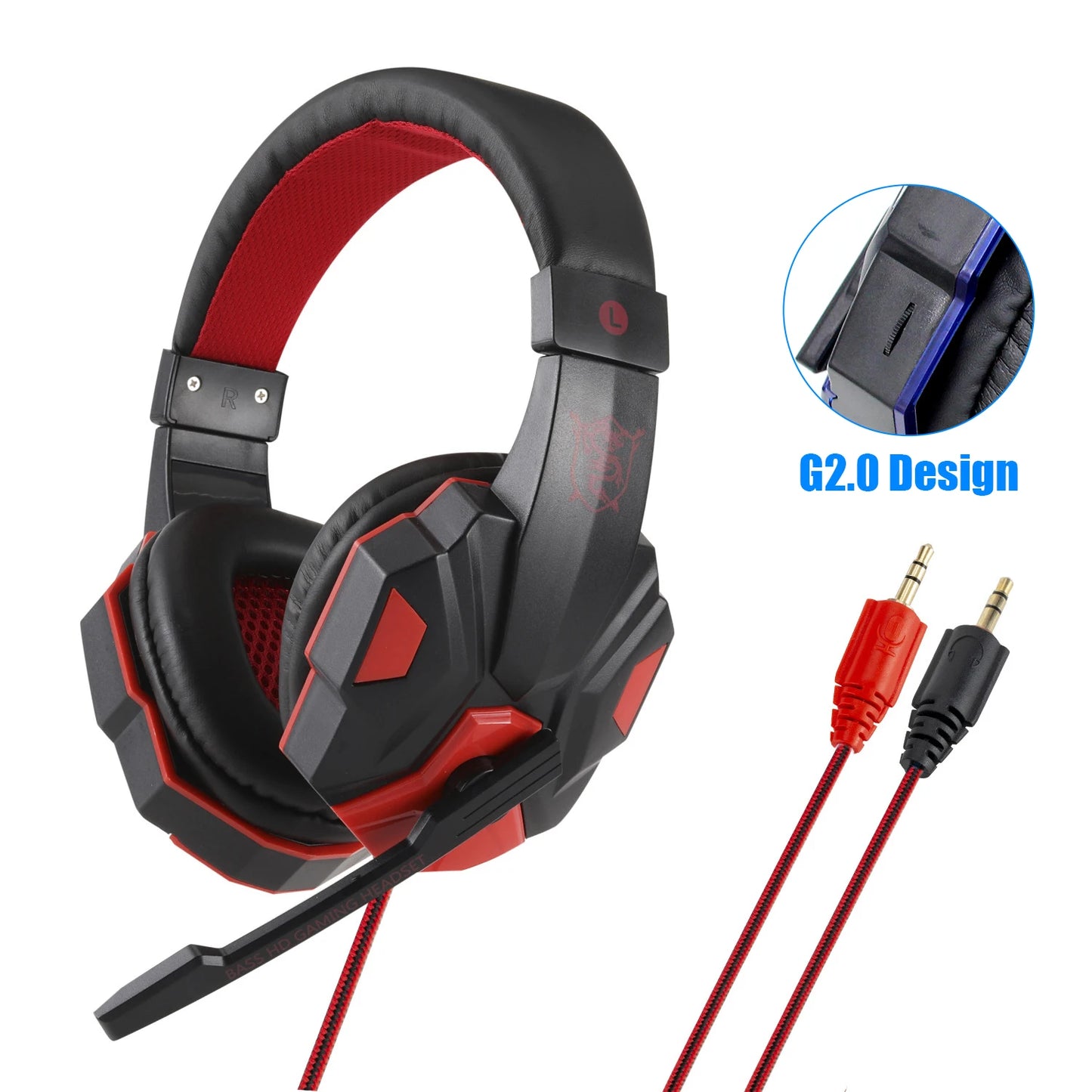 Professional Led Light Wired Gaming Headphones