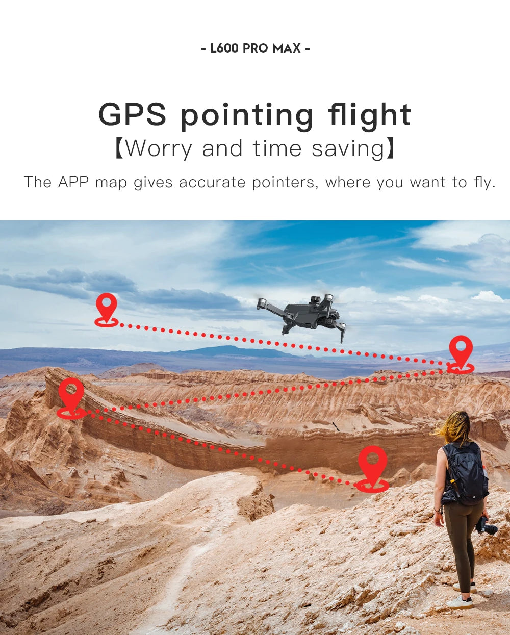2024 New L600 PRO MAX GPS Drone 5KM 4K Professional HD Dual Camera 3-Axis Gimbal 360 Obstacle Avoidance Brushless Quadcopter Toy