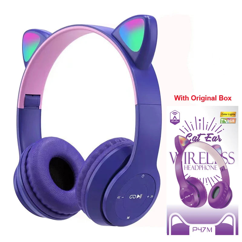 Flash Light Kids Ear Headphones