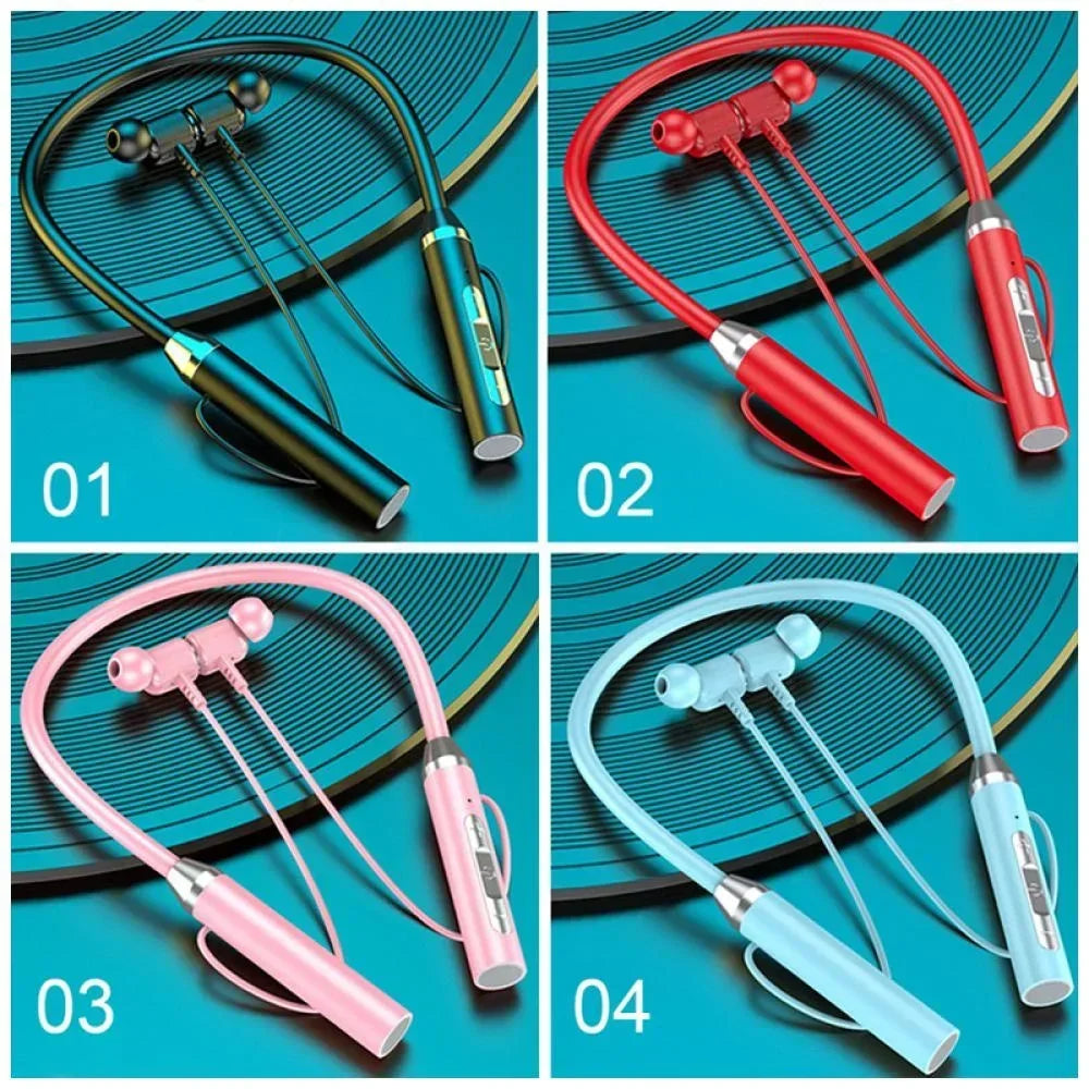 Bluetooth Neckband Magnetic Earphones