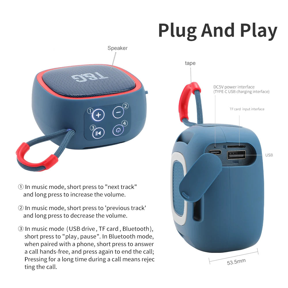 Mini Wireless Powerful Bluetooth Speaker