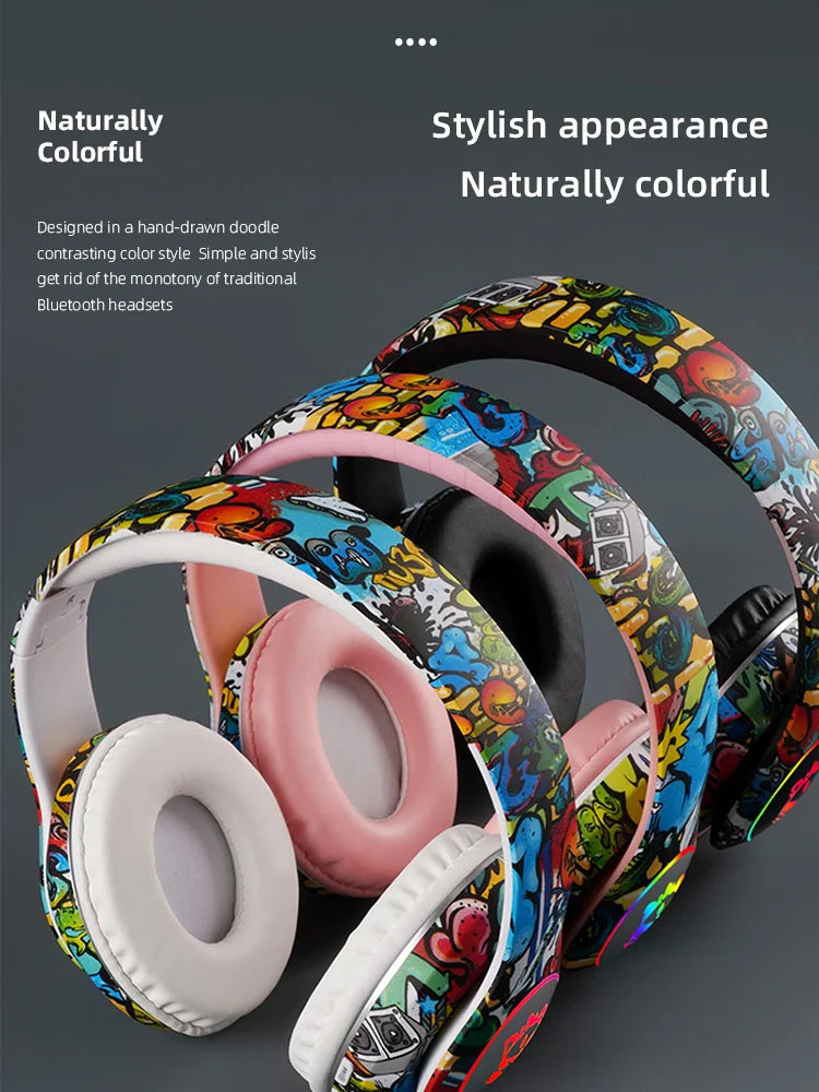 Flash Light Kids Ear Headphones