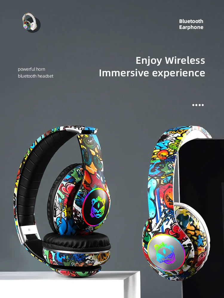 Flash Light Kids Ear Headphones