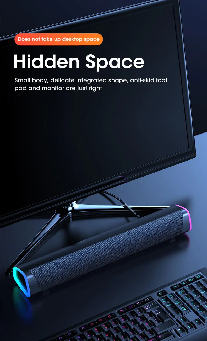 4D Computer Speaker Bar Stereo Sound