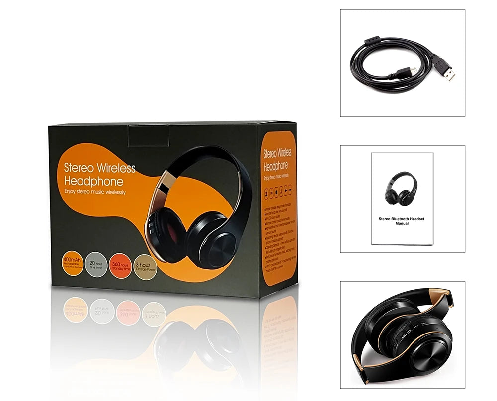 Gold Wireless Headphones