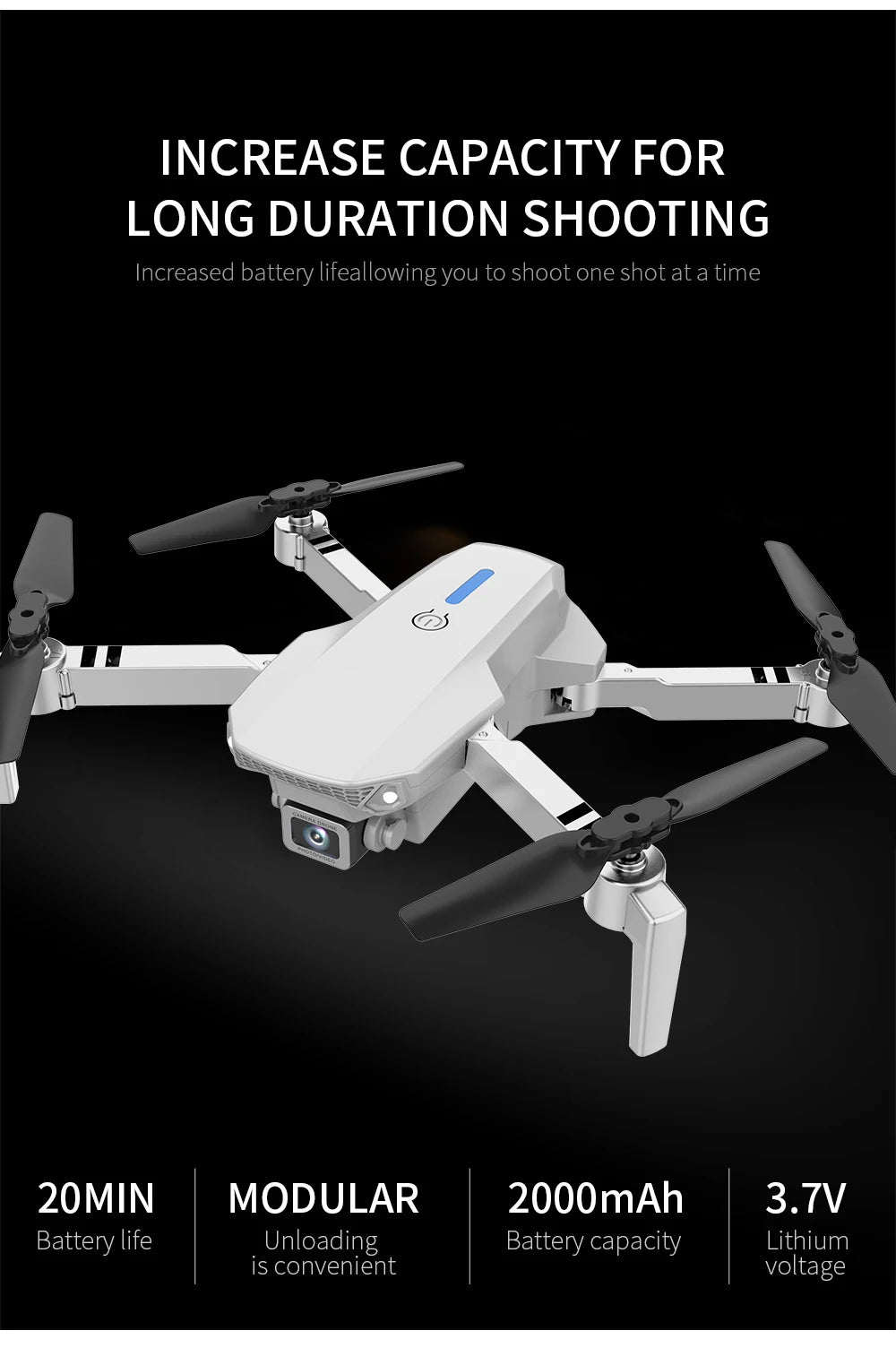 Professional Wide Angle RC Dron HD 4K Camera Mode