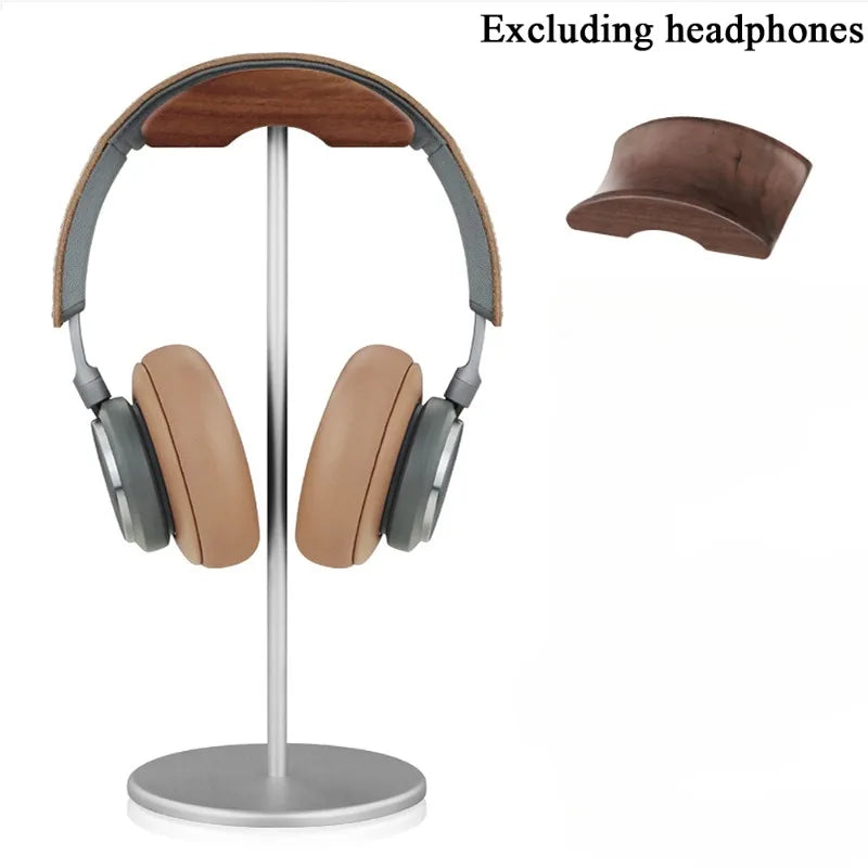 Black Walnut Wood & Aluminum Headphone