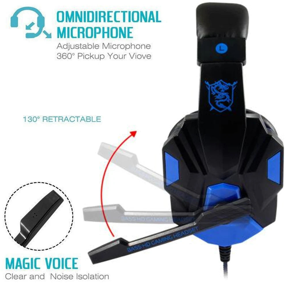 Wired PS4/PS5/Xbox/Smartphone/PC Headset Gaming Headset