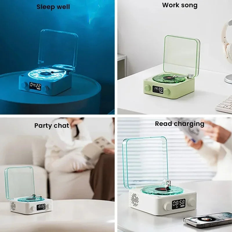 Waves Vinyl Player-Bluetooth Speaker