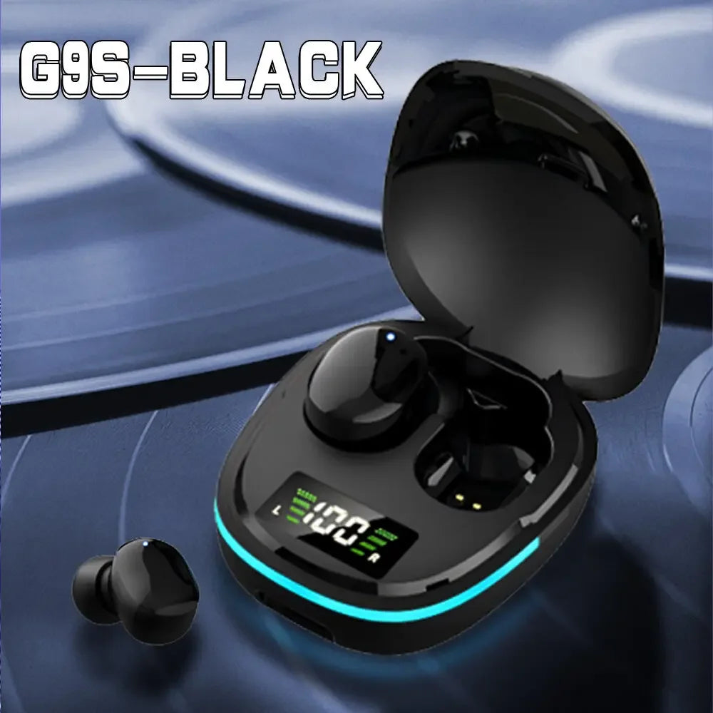 Bluetooth Headphones with Mic LED Display