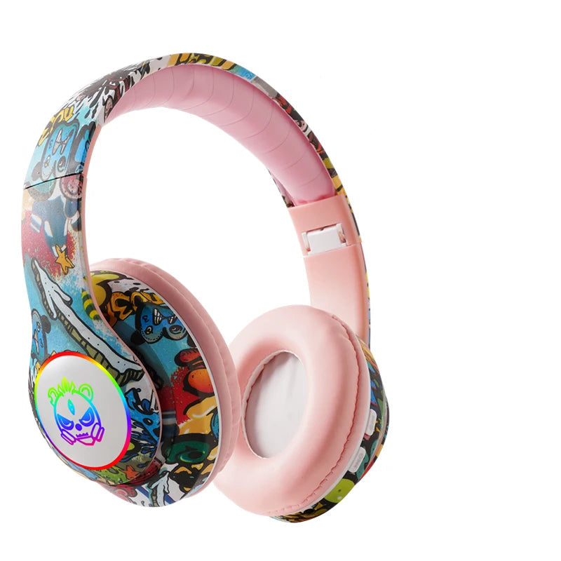 Flash Light Kids Ear Headphones