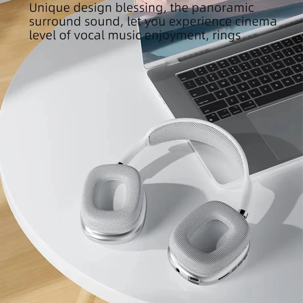 Outdoor Sports Gaming Wireless Headphones with Mic Noise Cancelling
