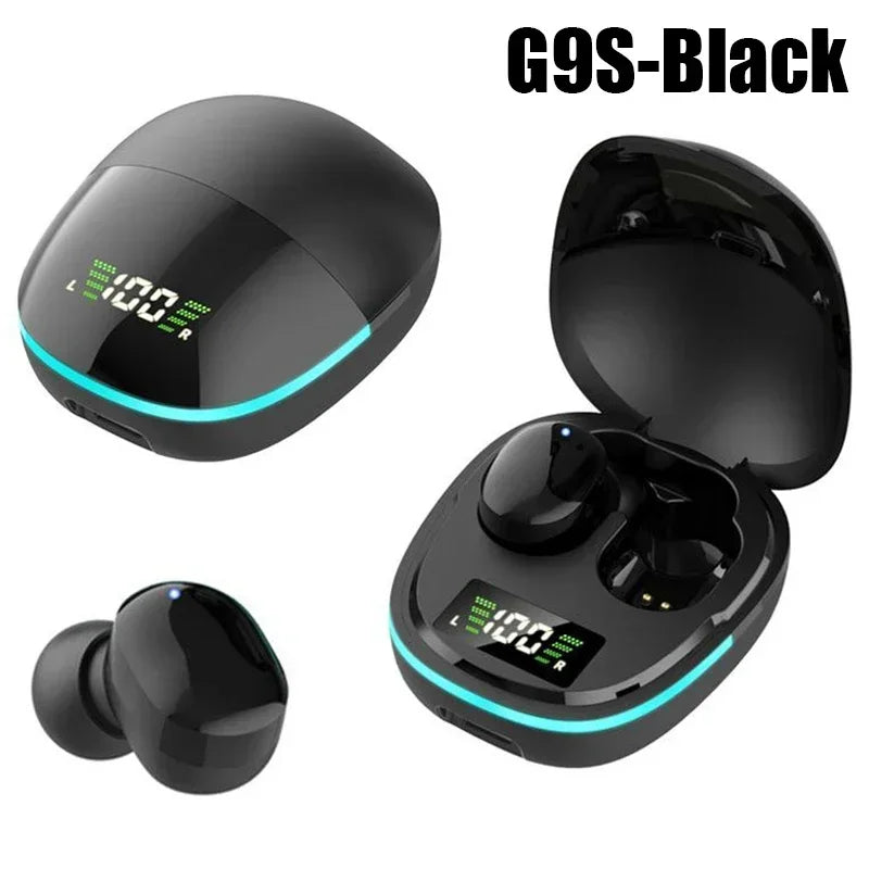Bluetooth Headphones with Mic LED Display
