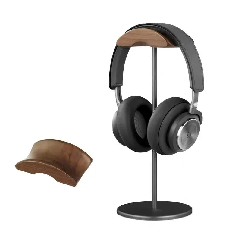 Black Walnut Wood & Aluminum Headphone