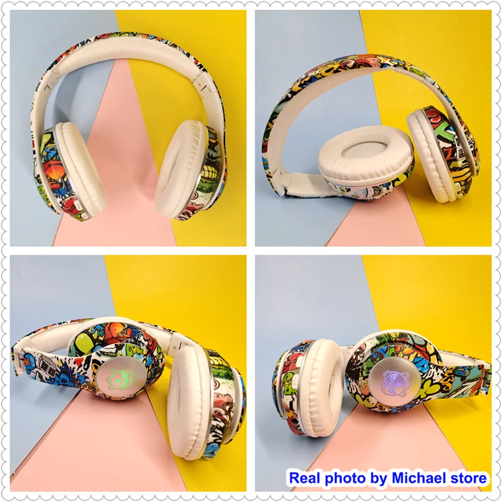 Flash Light Kids Ear Headphones