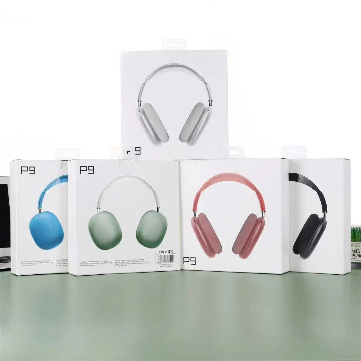 Outdoor Sports Gaming Wireless Headphones with Mic Noise Cancelling