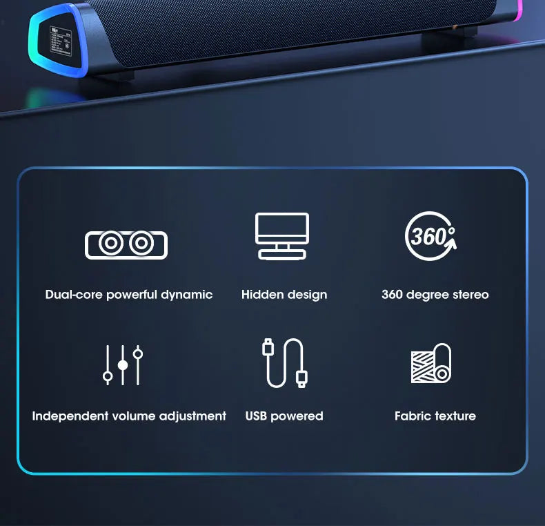 4D Computer Speaker Bar Stereo Sound