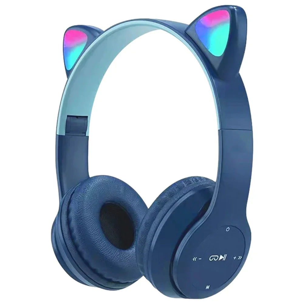 Cute Cat Ear Bluetooth Compatible Headset
