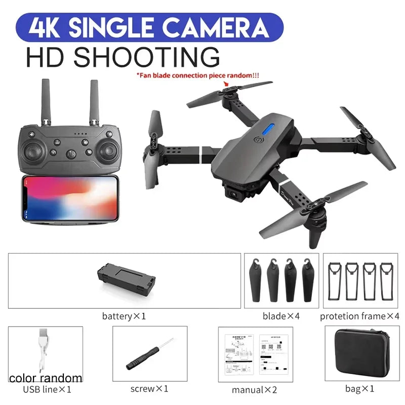 Professional Wide Angle RC Dron HD 4K Camera