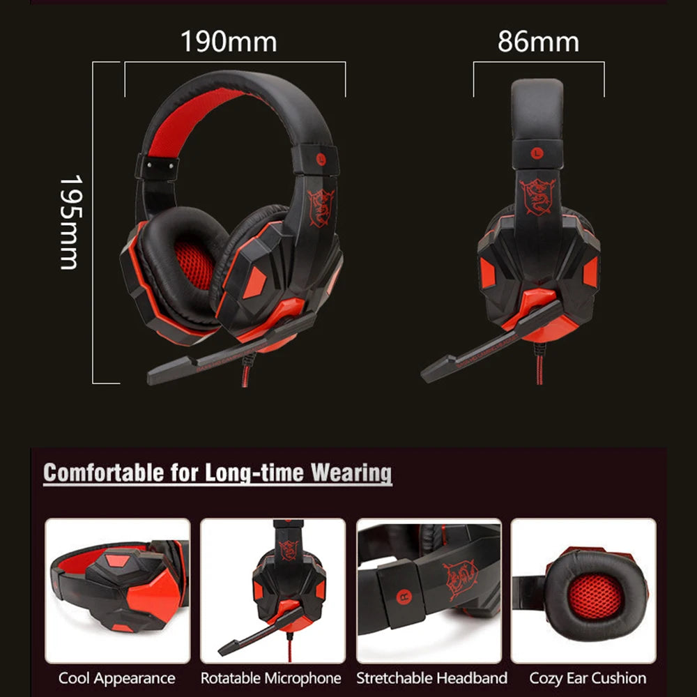 Wired PS4/PS5/Xbox/Smartphone/PC Headset Gaming Headset