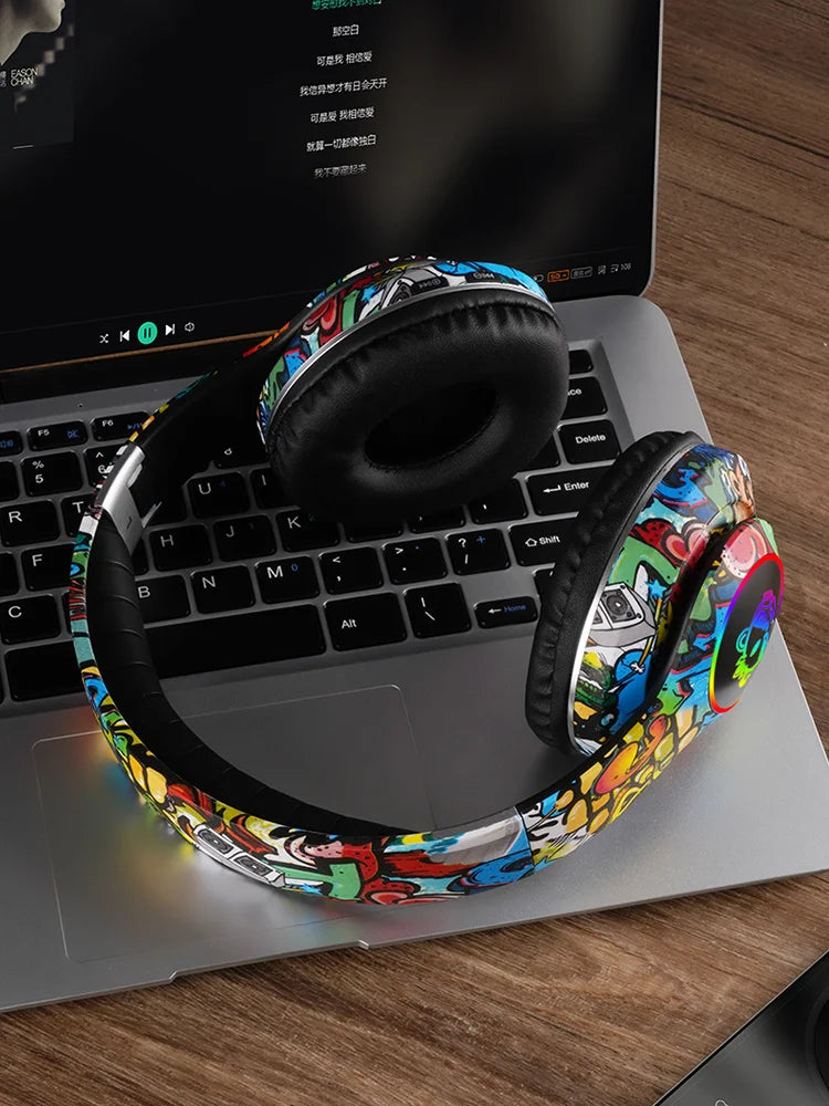 Flash Light Kids Ear Headphones