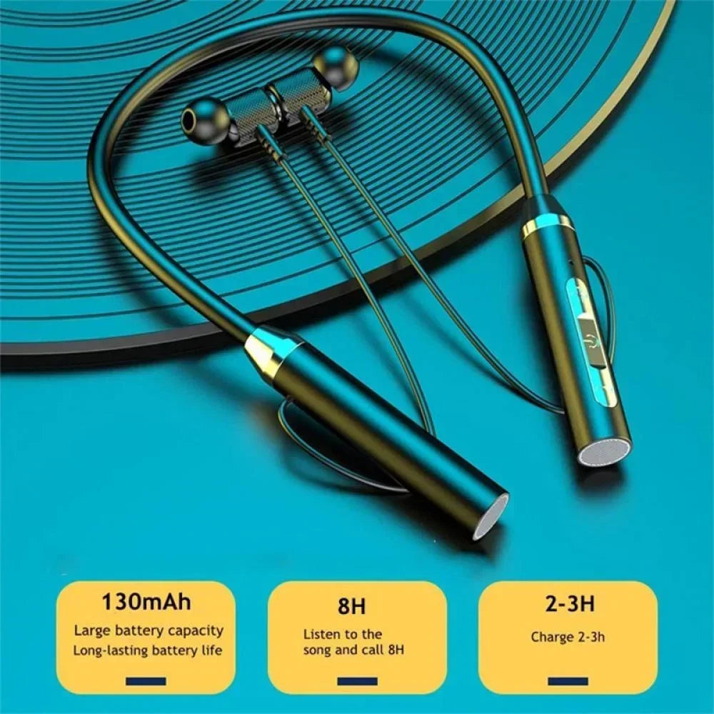 Bluetooth Neckband Magnetic Earphones