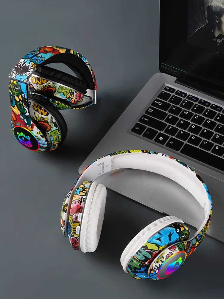 Flash Light Kids Ear Headphones
