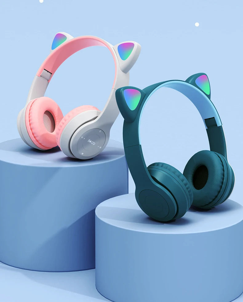 Flash Light Kids Ear Headphones