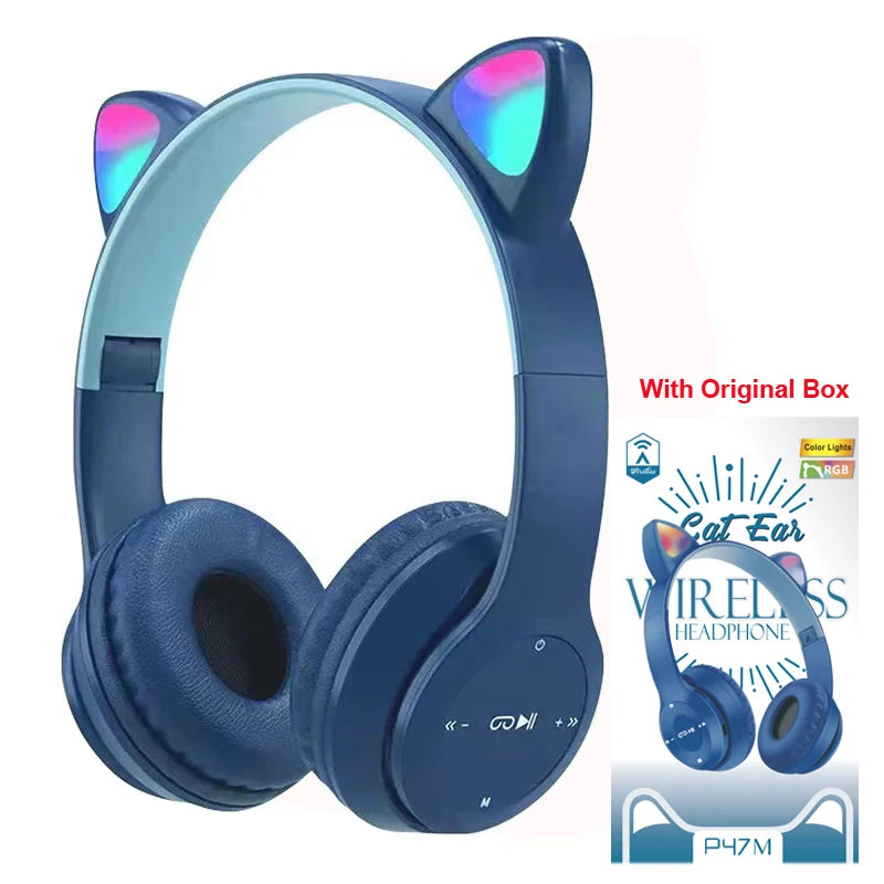 Flash Light Kids Ear Headphones