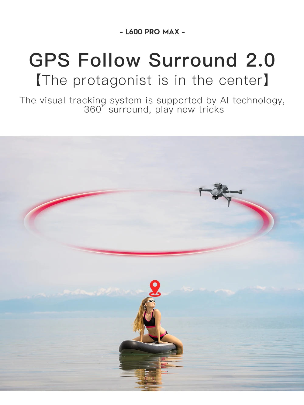 2024 New L600 PRO MAX GPS Drone 5KM 4K Professional HD Dual Camera 3-Axis Gimbal 360 Obstacle Avoidance Brushless Quadcopter Toy
