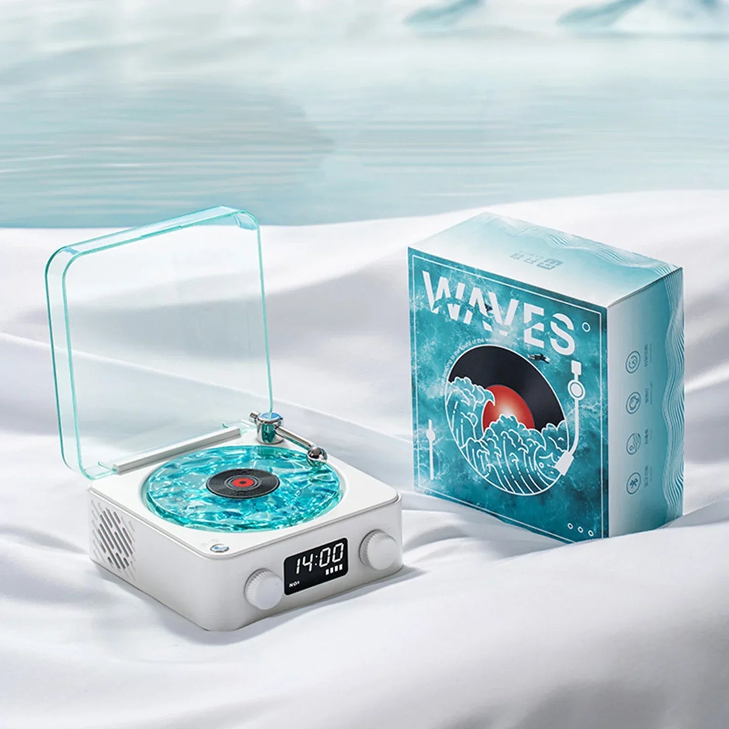 Waves Vinyl Player-Bluetooth Speaker