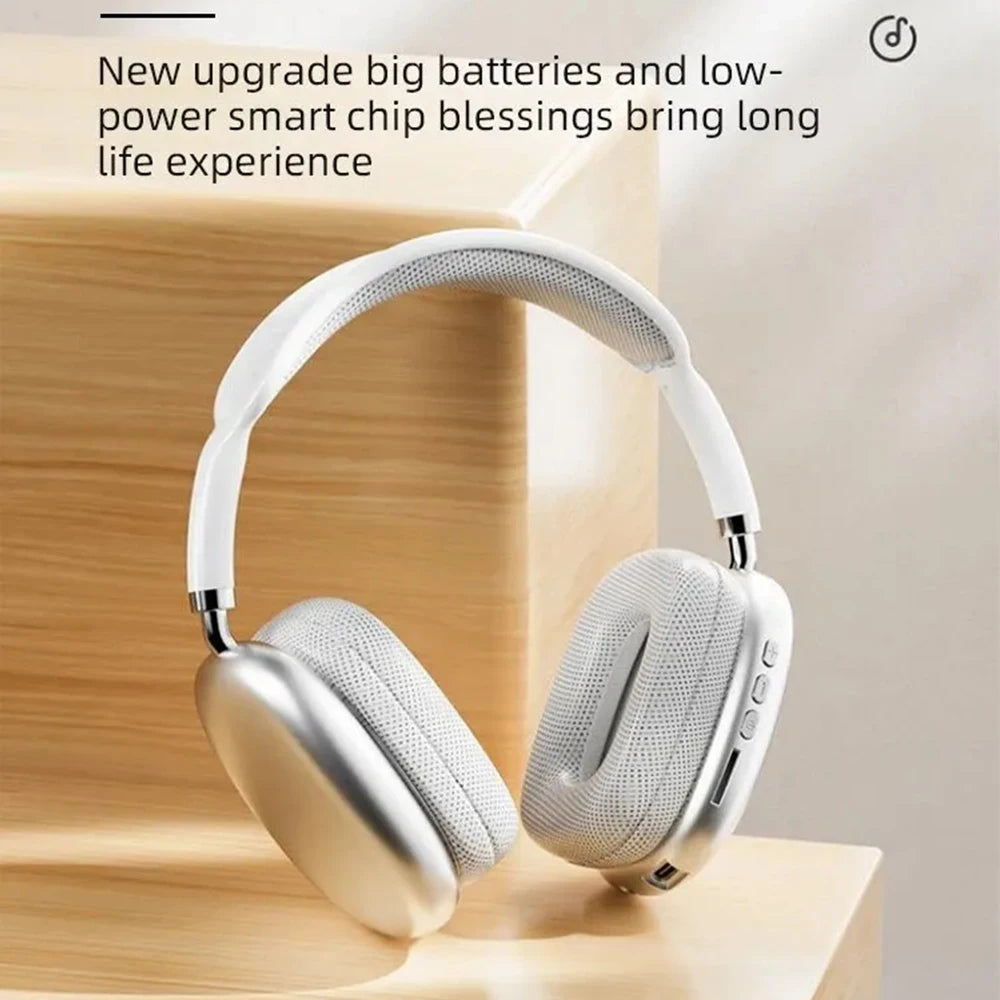 Outdoor Sports Gaming Wireless Headphones with Mic Noise Cancelling