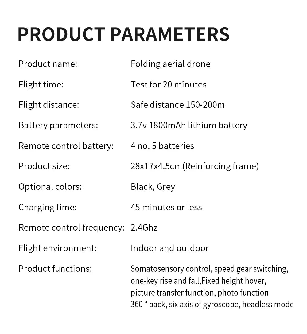 Professional Wide Angle RC Dron HD 4K Camera