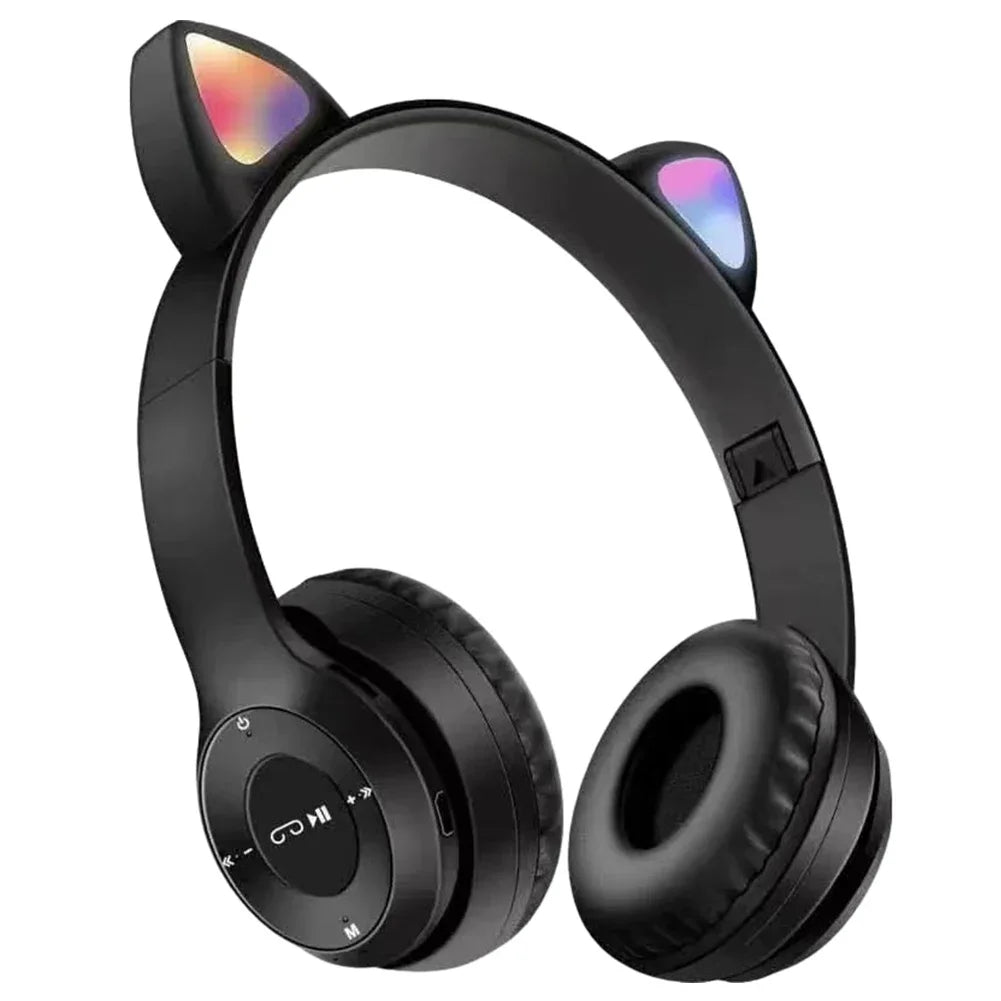Cute Cat Ear Bluetooth Compatible Headset