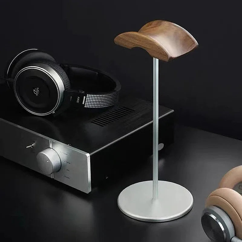 Black Walnut Wood & Aluminum Headphone